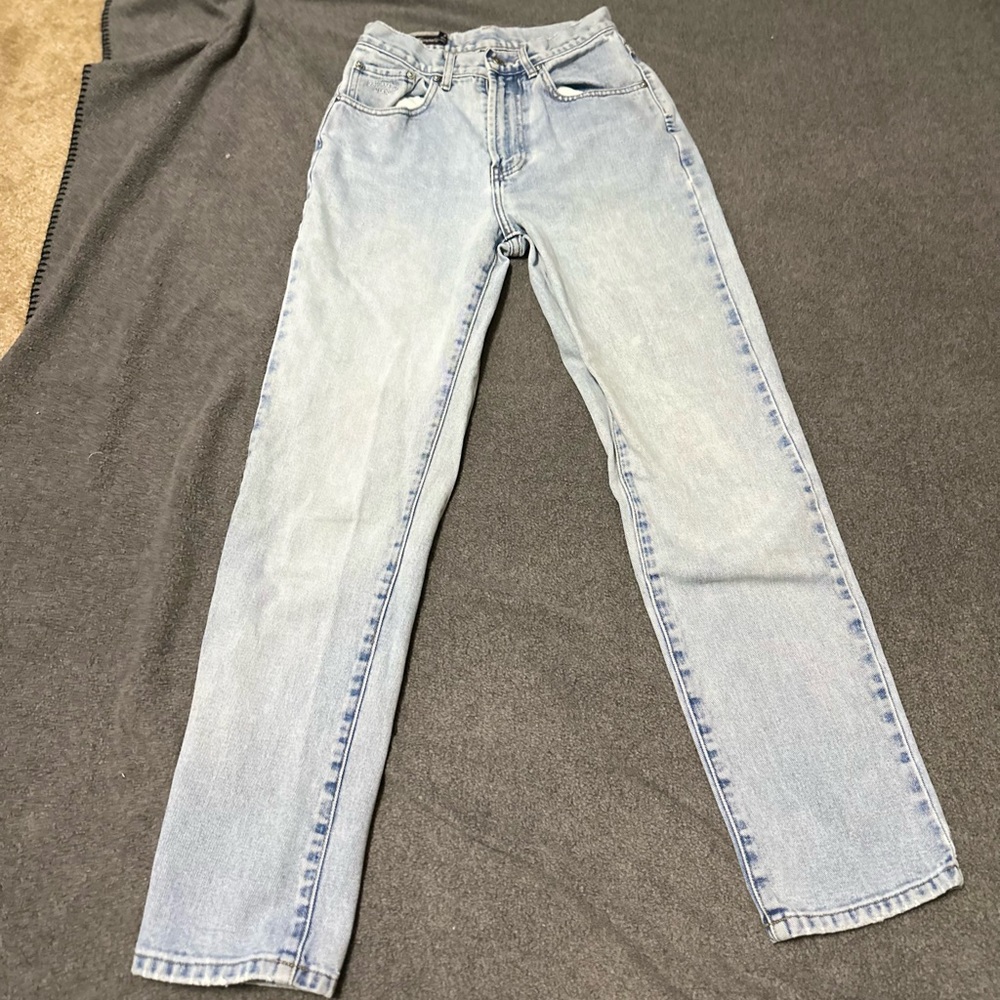 Women’s Blue FACONNABLE Denim Jeans Pants ~ Size 6